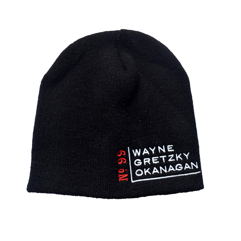 OEM Custom Logo Embroidered Acrylic Knit Winter Short Beanie Caps for Adult
