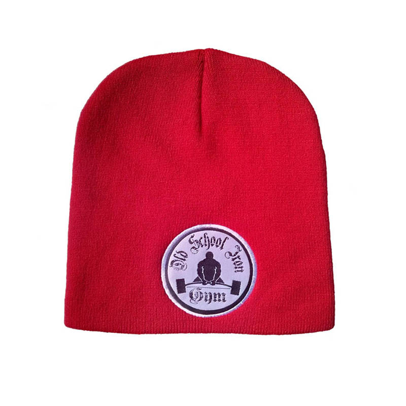 OEM Custom Logo Embroidered Acrylic Knit Winter Short Beanie Caps for Adult