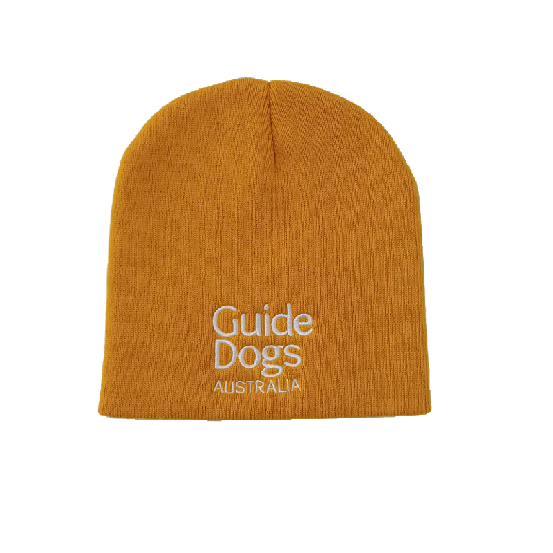 OEM Custom Logo Embroidered Acrylic Knit Winter Short Beanie Caps for Adult