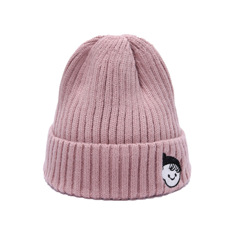 High Quality Wholesale Men/Women 100% Acrylic Custom Embroidery Logo Knitted Hat Fold Winter Warm Hat Beanie for Kids/Children
