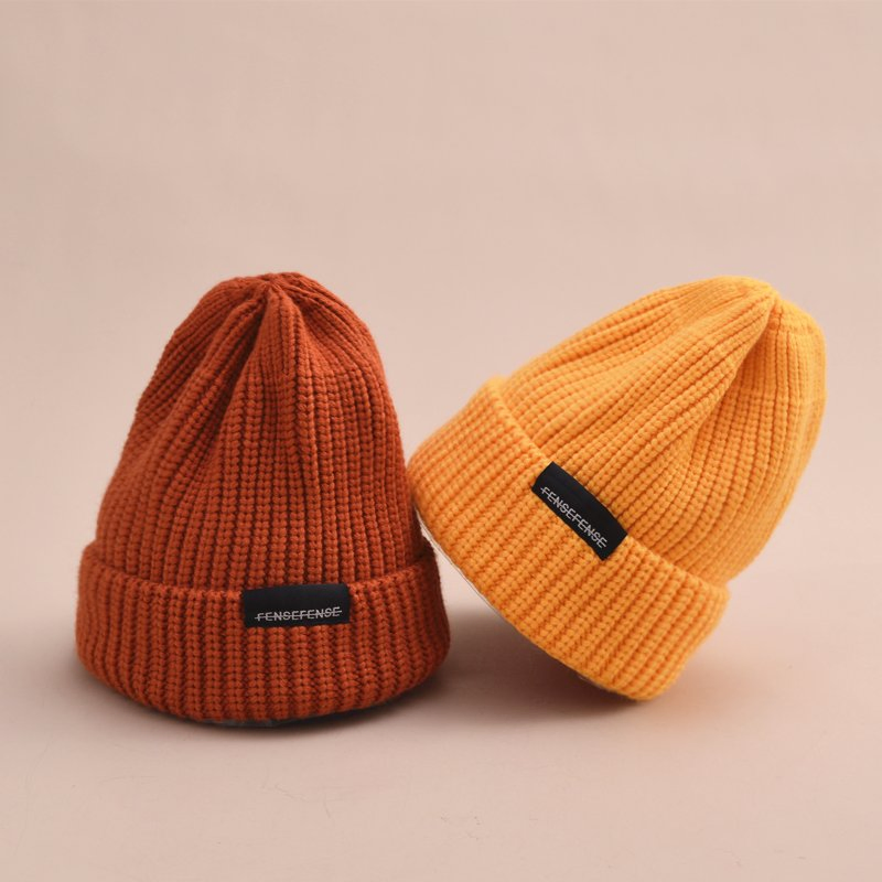 Custom Patch Knitting Winter Beanies Hats