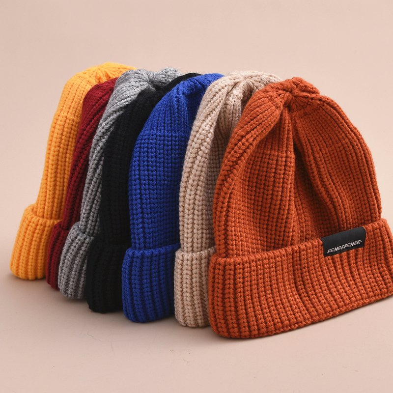 Custom Patch Knitting Winter Beanies Hats