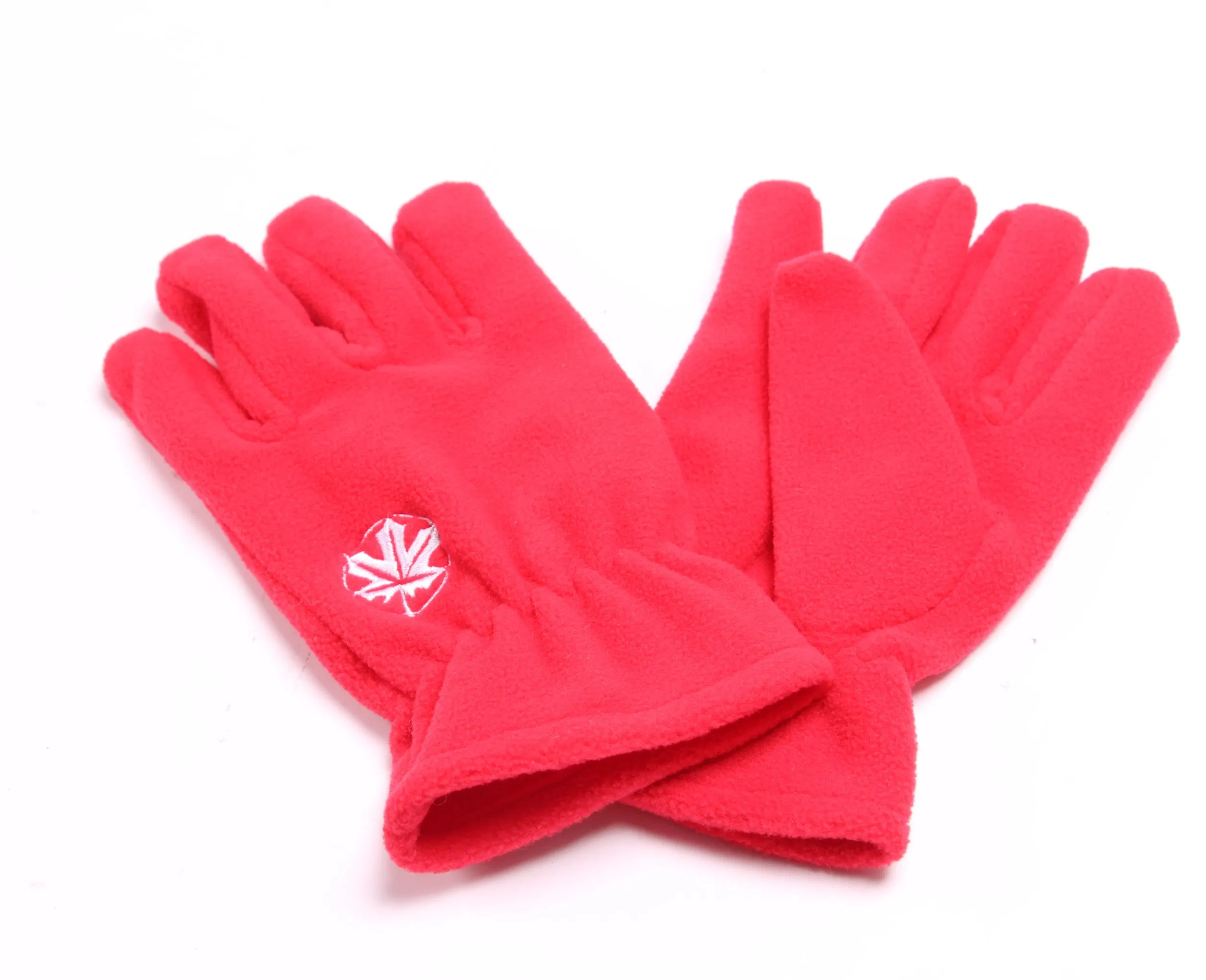 Super Warm Cheaper Embroidery Logo Children Polar Fleece Scarf Glove Hat Set