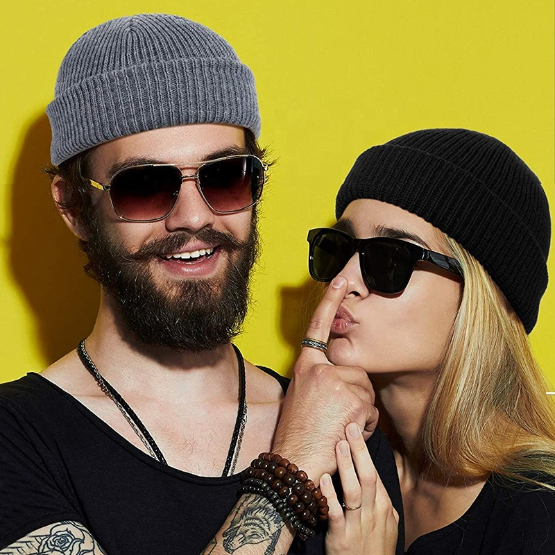 High Quality Wholesale Men/Women 100% Acrylic Custom Embroidery Logo Knitted Hat Fold Winter Warm Hat Beanie for Kids/Children
