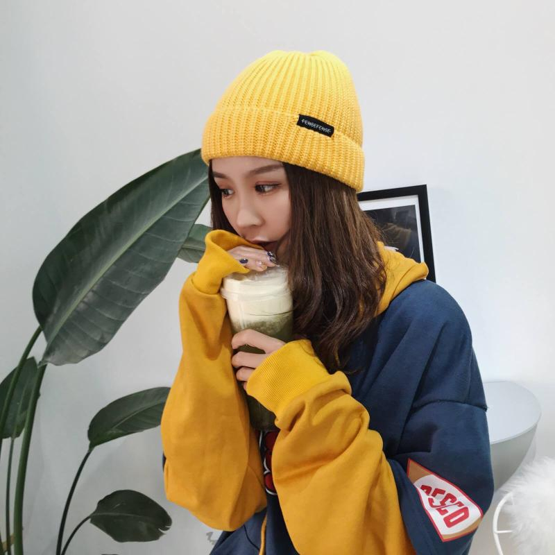 Custom Patch Knitting Winter Beanies Hats
