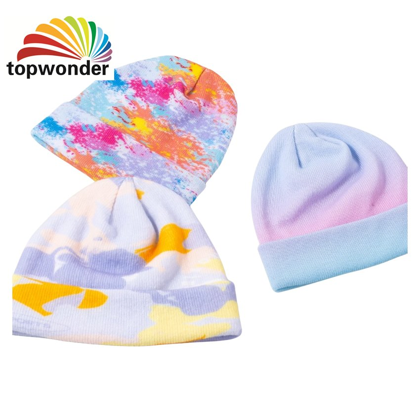 Wholesale and Customize Fashion Winter Knit Heat Transfer Printing Beanie or Cap in Many Colors and Designs at Low Prices