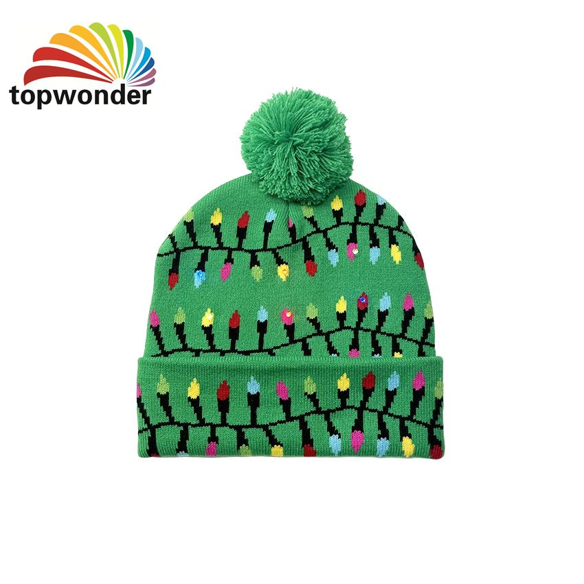 Wholesale and Customize Winter Printing Beanie Knit Hat Cap in Many Designs at Low Prices