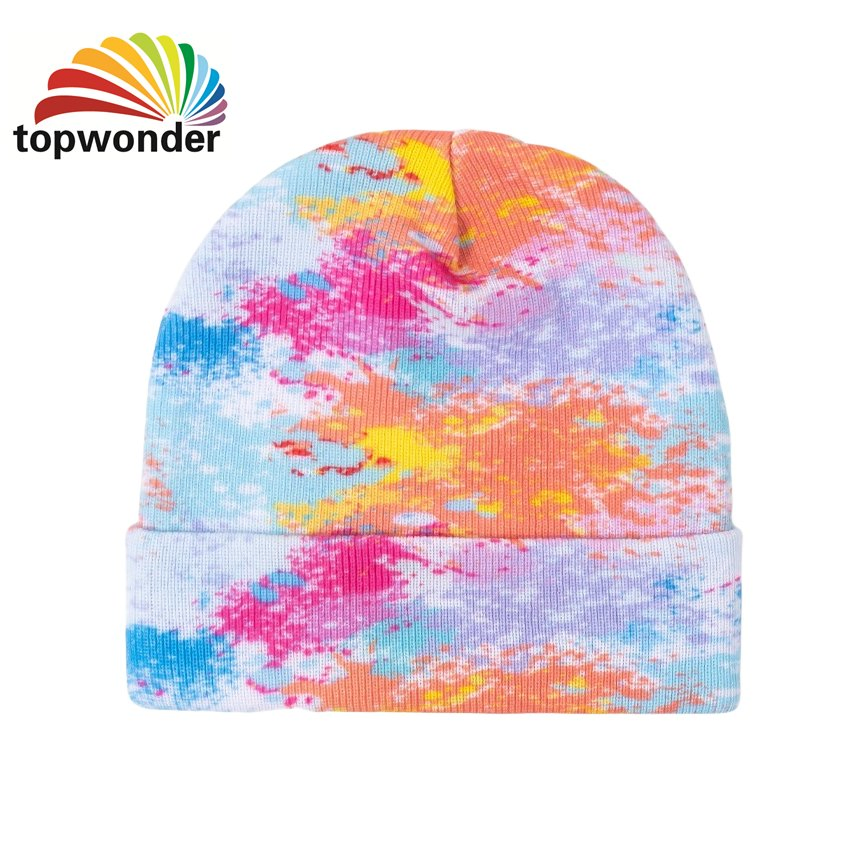 Wholesale and Customize Fashion Winter Knit Heat Transfer Printing Beanie or Cap in Many Colors and Designs at Low Prices
