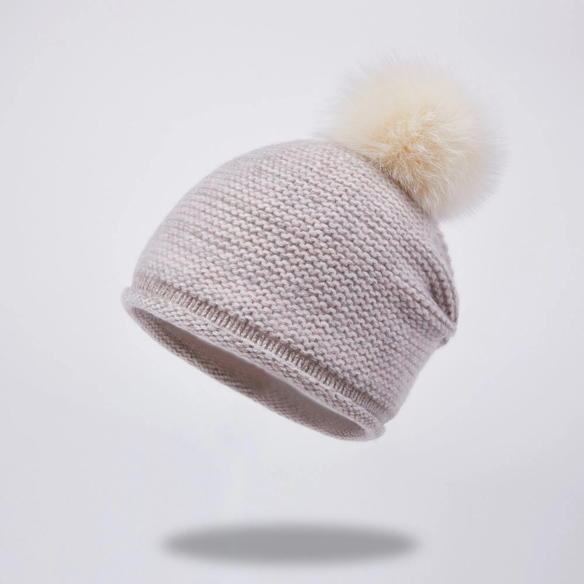 Wholesale Hot Selling Fashion Color Woolen Knit Bobble Hat