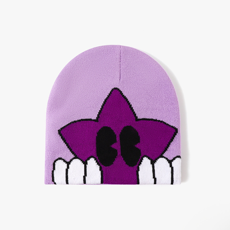 Stylish Colorful Custom Jacquard Knit Beanie Hat for Custom Designs