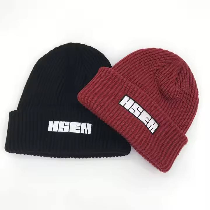 Trendy Acrylic Knitted Winter Hat for Outdoor Adventures