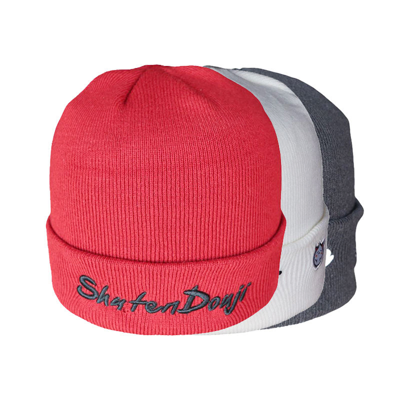 Customized Logo Sport Knitted Hat Skull Cap Winter Hat Custom Beanie