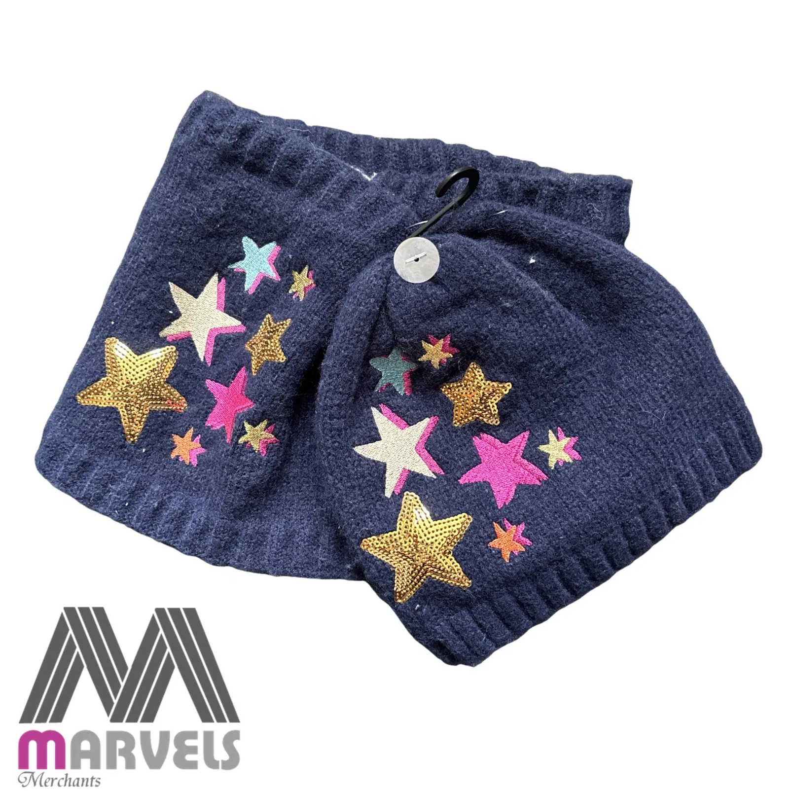 Knitted Beanie Gloves Acrylic Warm Hat Glove Sets for Men Women