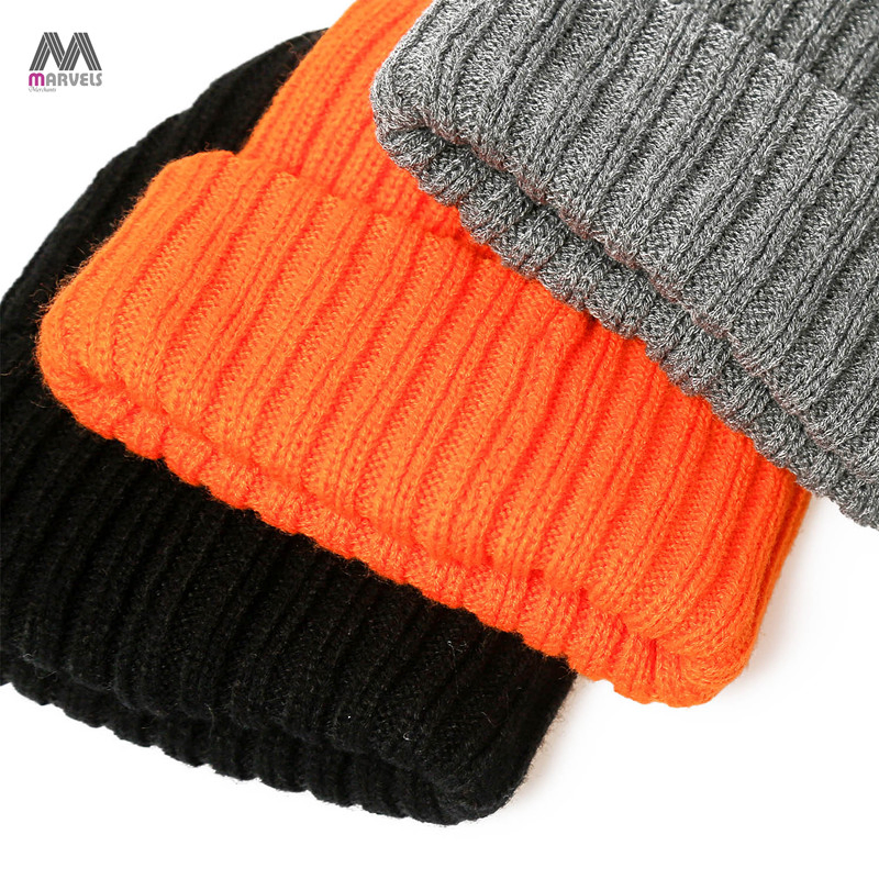 Cozy Knitted Beanie Cap for Men and Women Winter Essential
