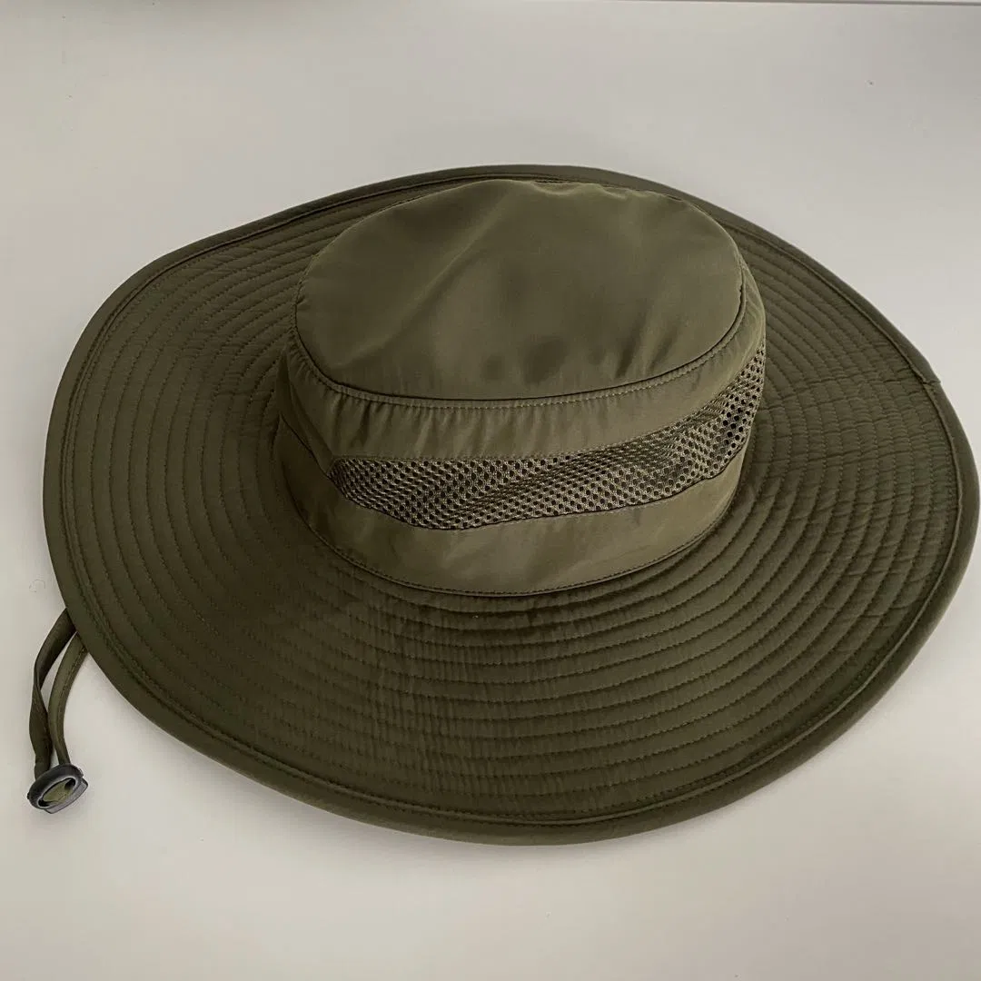 Water-Resistant Bucket Hat Wide Brim Sun Protection Summer Beach Hat