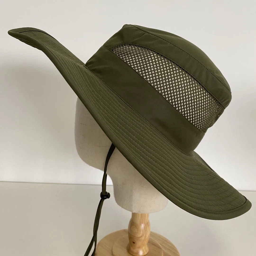 Water-Resistant Bucket Hat Wide Brim Sun Protection Summer Beach Hat