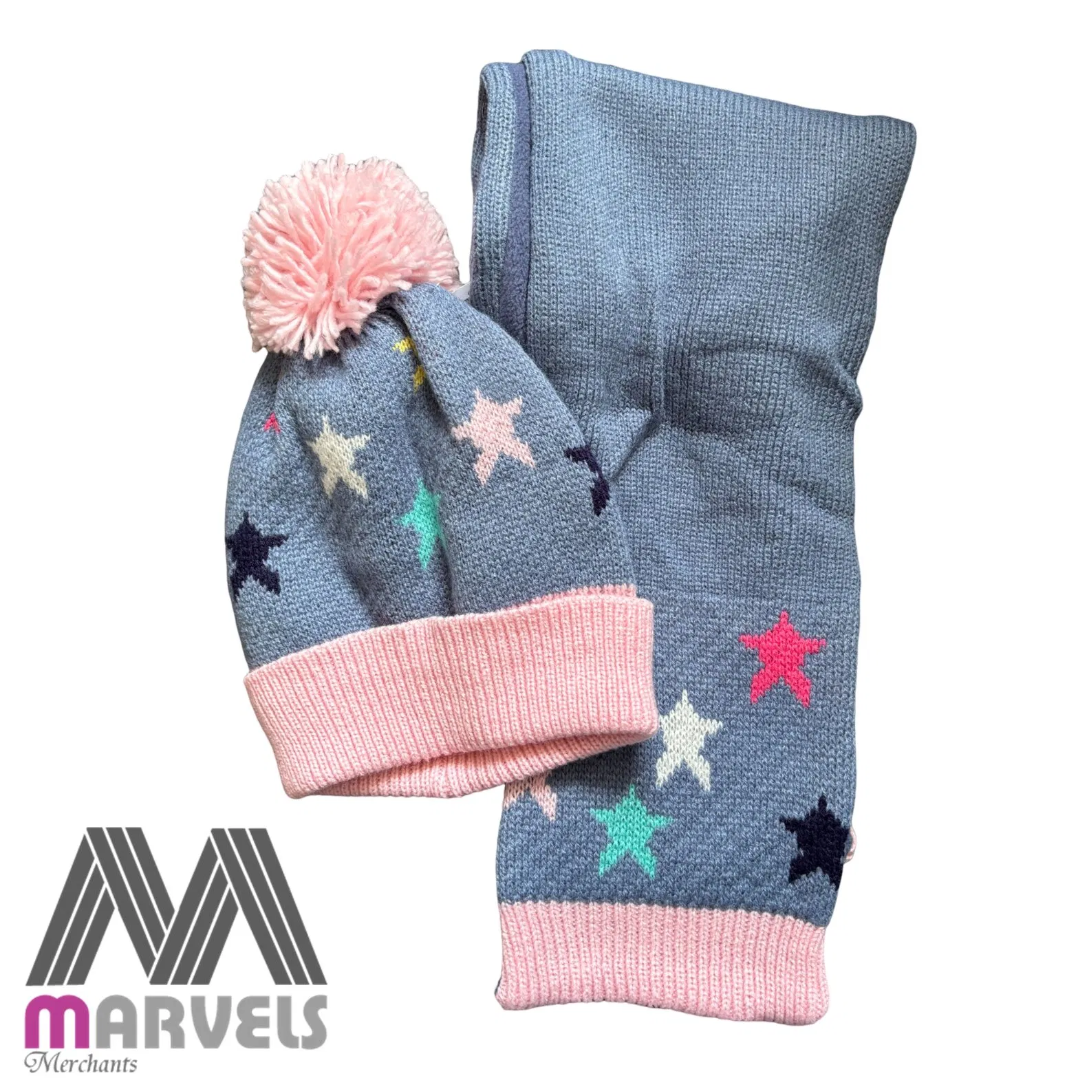 Knitted Beanie Gloves Acrylic Warm Hat Glove Sets for Men Women