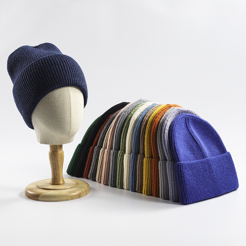 Embroidery Custom Logo Wholesale Luxury Slouchy Jacquard Winter Knitted Hats Beanie