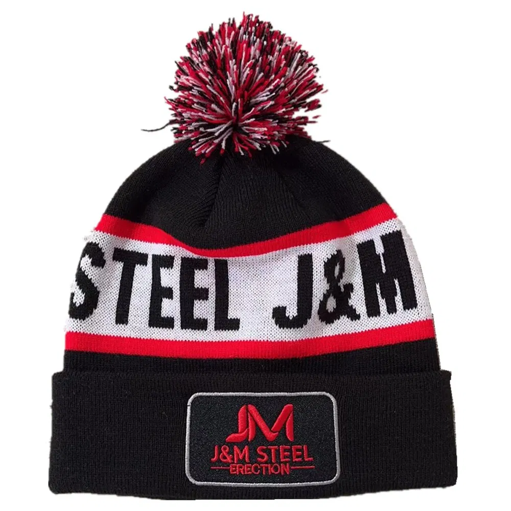 China Factory OEM Custom Logo Embroidered Acrylic Knitted Winter Beanie Hat