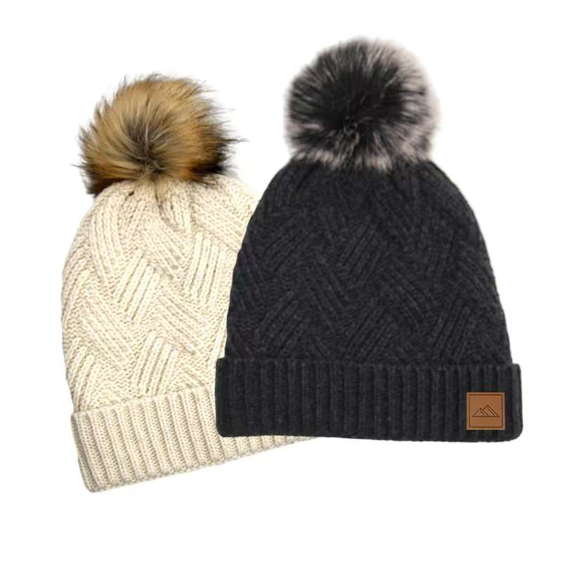 China Factory OEM Custom Logo Embroidered Acrylic Knitted Winter Beanie Hat