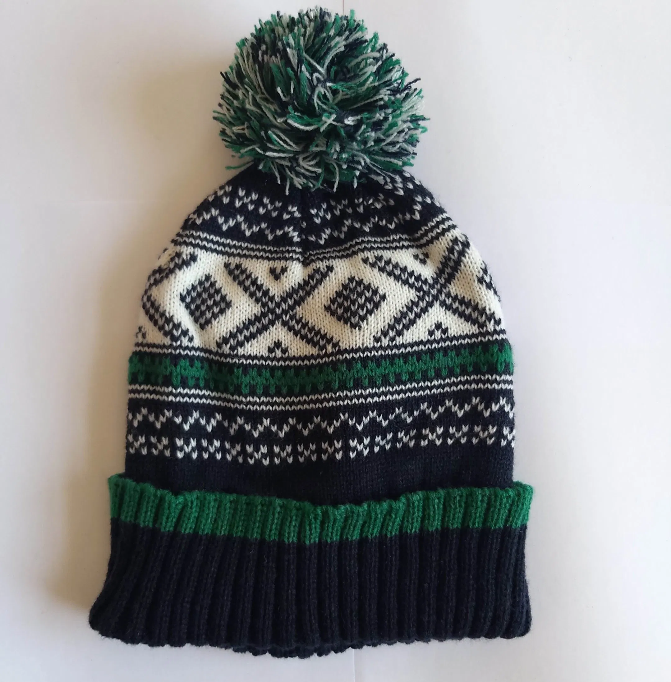 Sports Suitable Oversized Braided Beanie Hat