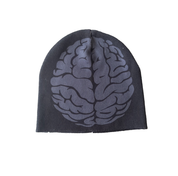 High Quality Sustainable Fashion Accessories 100% Striped Men's Hat Winter Beanies