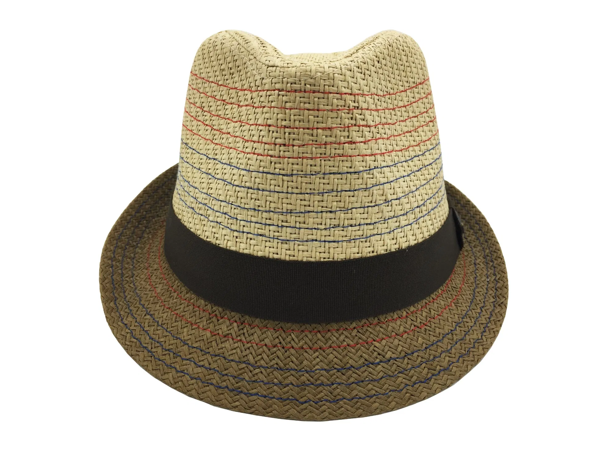 Boys Short Brim Trilby Fedora Hat with Band Jazz Cap