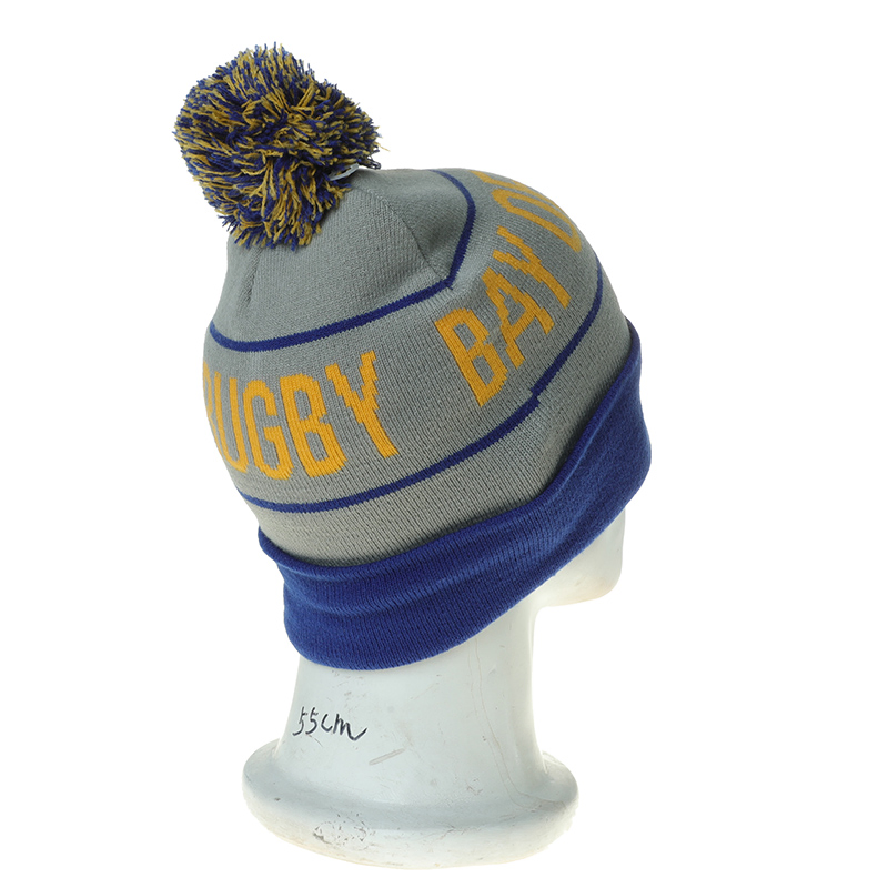 High Quality Acrylic Warm Cap POM POM Knitted Beanie Winter Hat