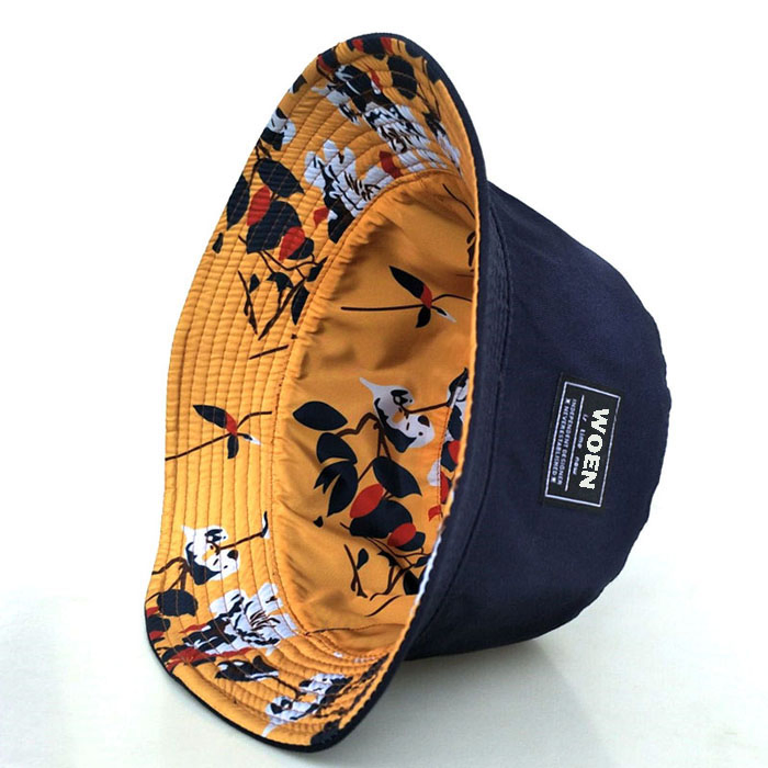 Reversible Bucket Hat Custom Floral Kids Bucket Hat Double Sided Printing Cap