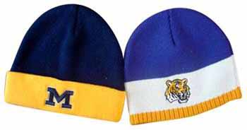 Wholesale Custom Winter Acrylic Solid Knitted Hat Embroidery Warm Knit Beanie Cap