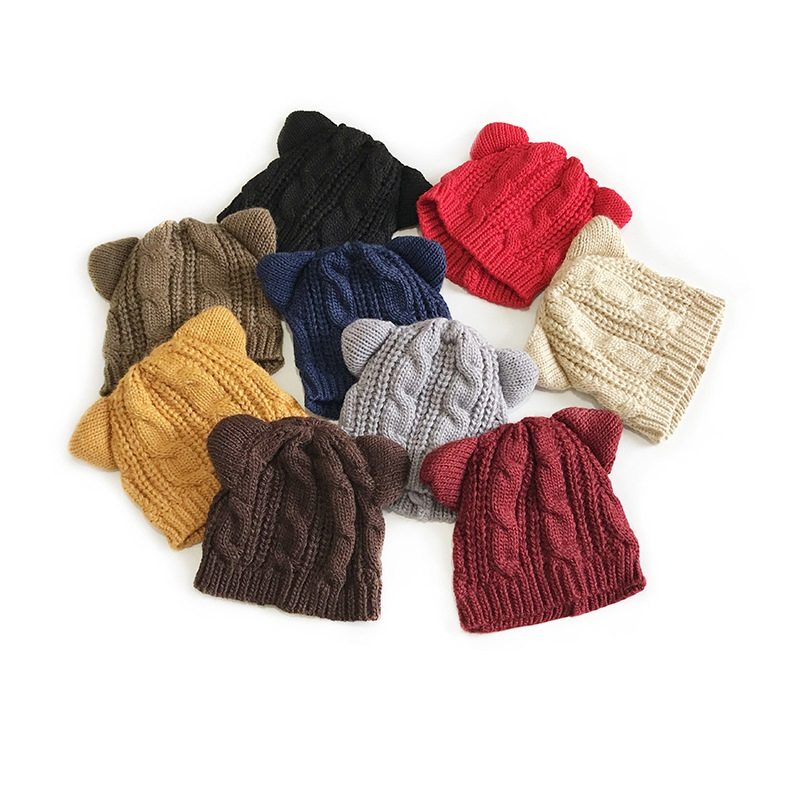 Custom High Quality Cotton Acrylic Soft Baby Beanie Hat