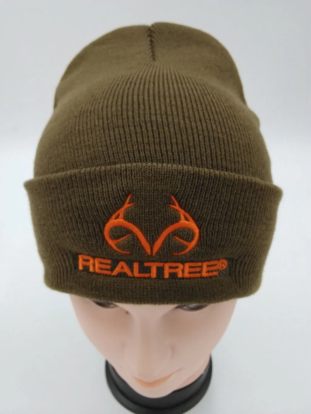 Winter Cable Knit Work Lining Acrylic Beanie Hat Reflective Tuque