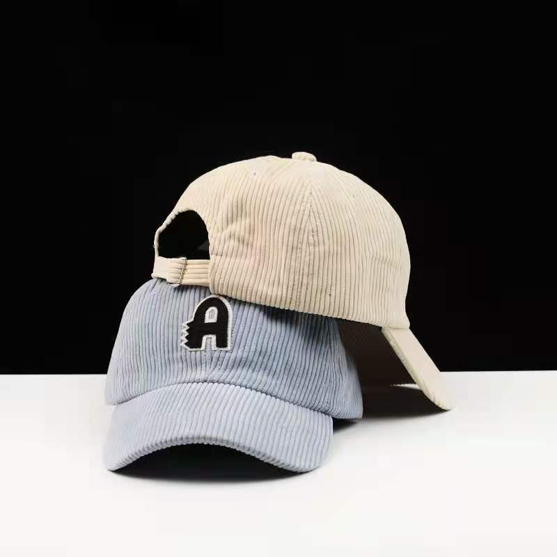 Winter Warm Corduroy Baseball Cap Embroidery OEM Cap BSCI Factory