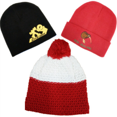 Wholesale Cheap Custom Baby Kids Slouchy Embroidered Knitted Winter Warm Cap Hats Beanie for Men