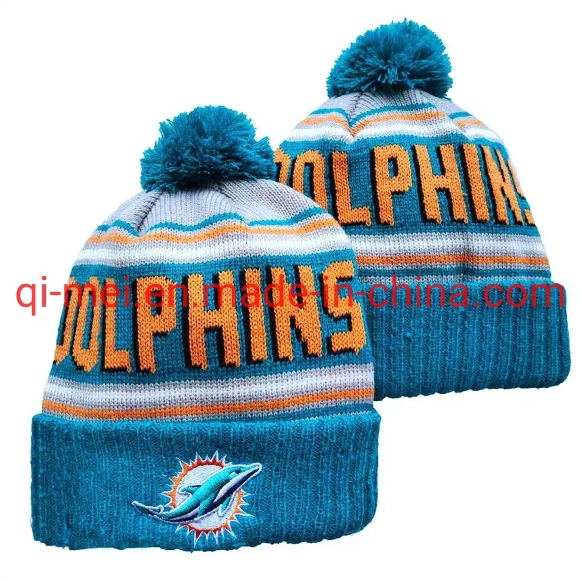 2022 Colts Bills Chiefs Pstriots Dolphins 100th Season POM Sport Knit Hats Beanies