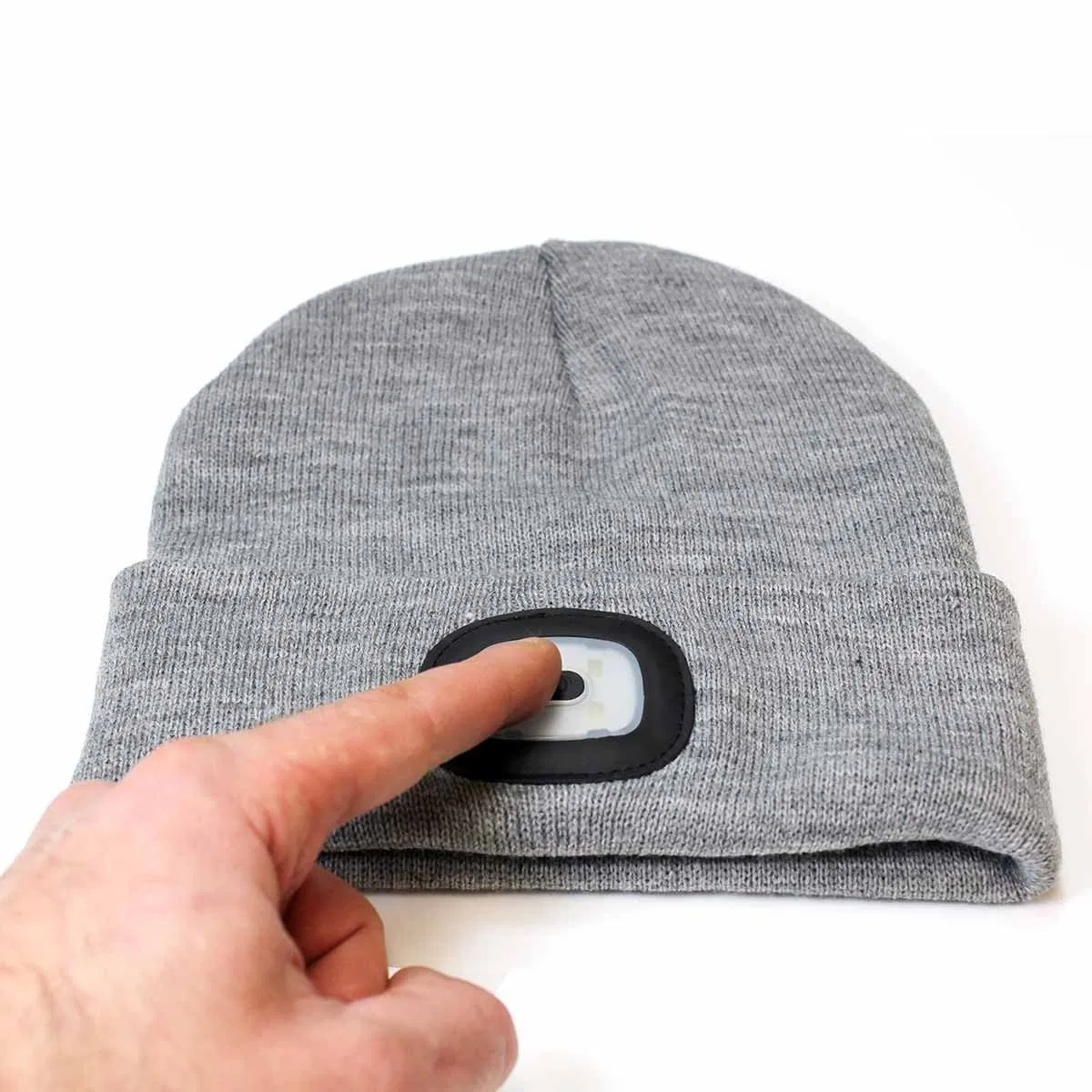 Promotional Custom Gift LED Light Warmer Hat Multi-Function Adult Knitted Beanie Hats