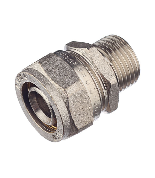 Соединитель прямой VALTEC (VTm.301.N.002004) 20 обж(ц) х 1/2 НР(ш)