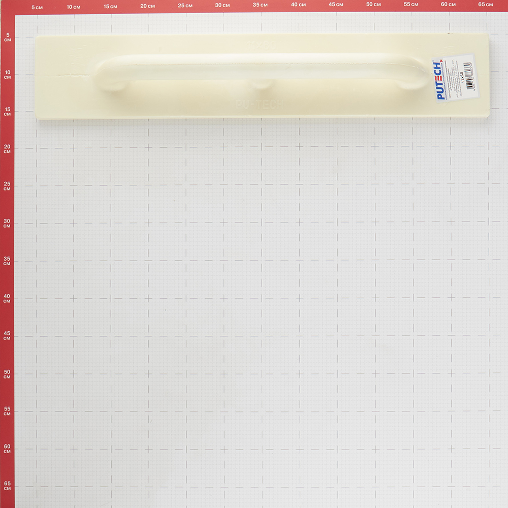 Терка пенополиуретановая Putech 600х110 мм гладкая с эргономичной ручкой