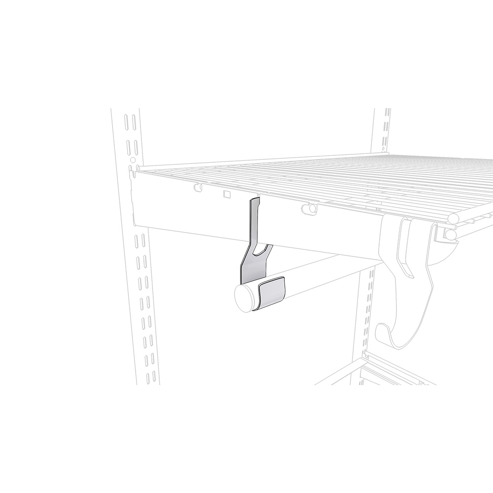 Кронштейн для перекладины металлический белый Титан-GS