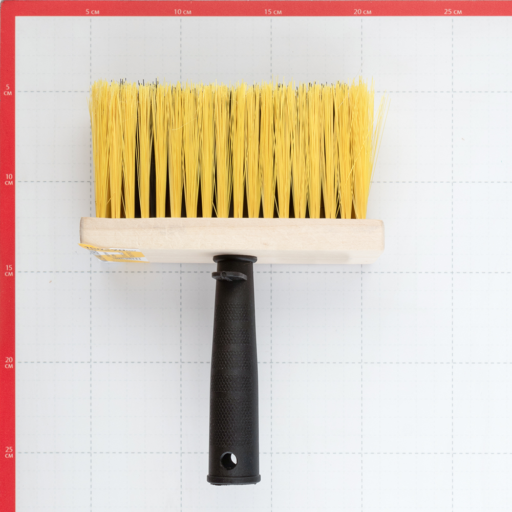 Кисть макловица искусственная щетина пластиковая ручка 150х70 мм для обойного клея и грунтов на водной основе