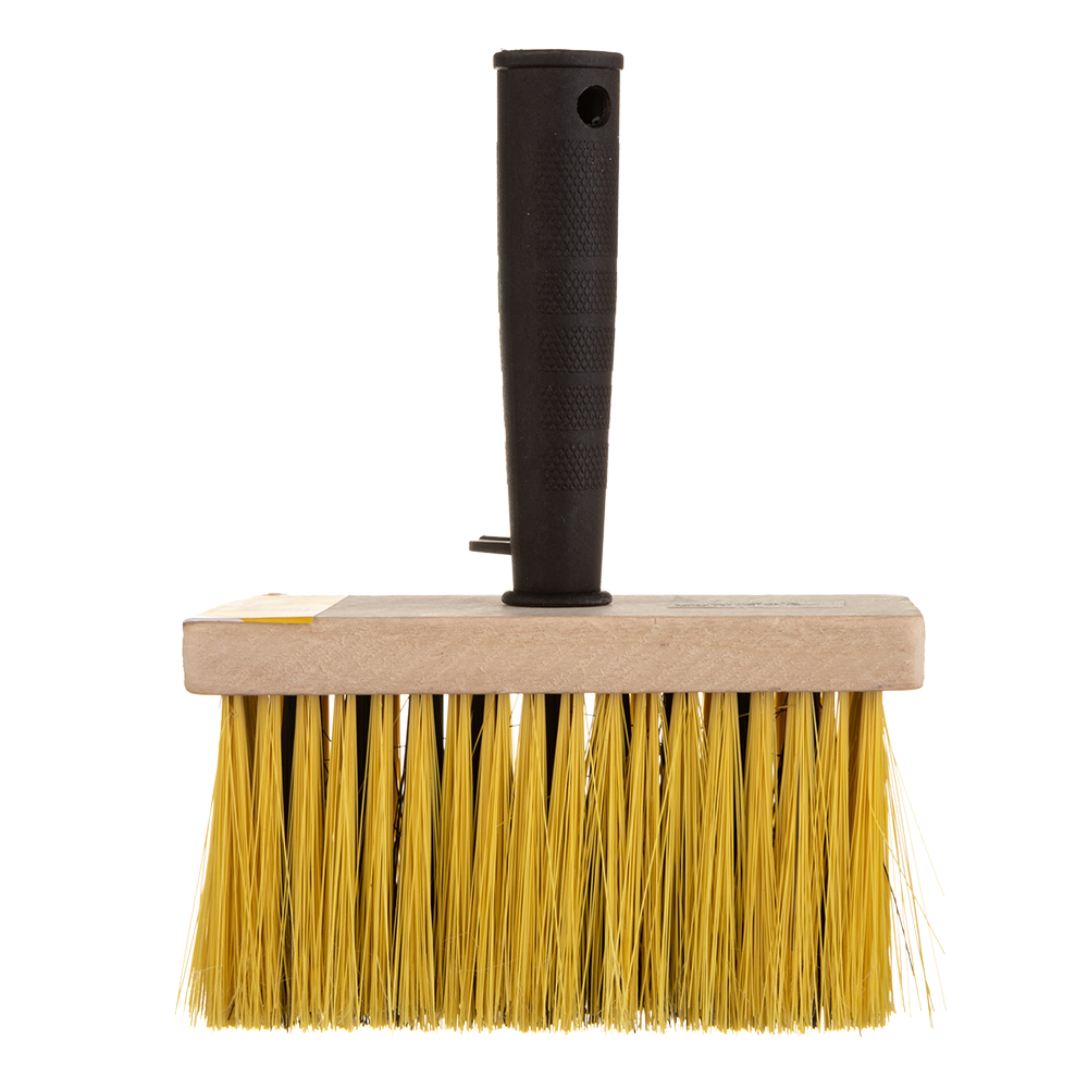 Кисть макловица искусственная щетина пластиковая ручка 150х70 мм для обойного клея и грунтов на водной основе