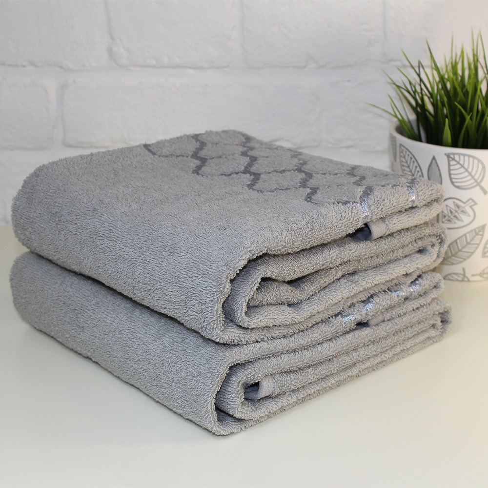 Полотенце махровое Belezza Дрезден 50х80 см серое