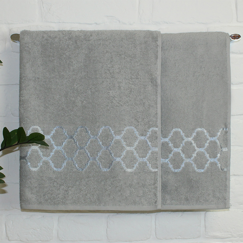 Полотенце махровое Belezza Дрезден 50х80 см серое
