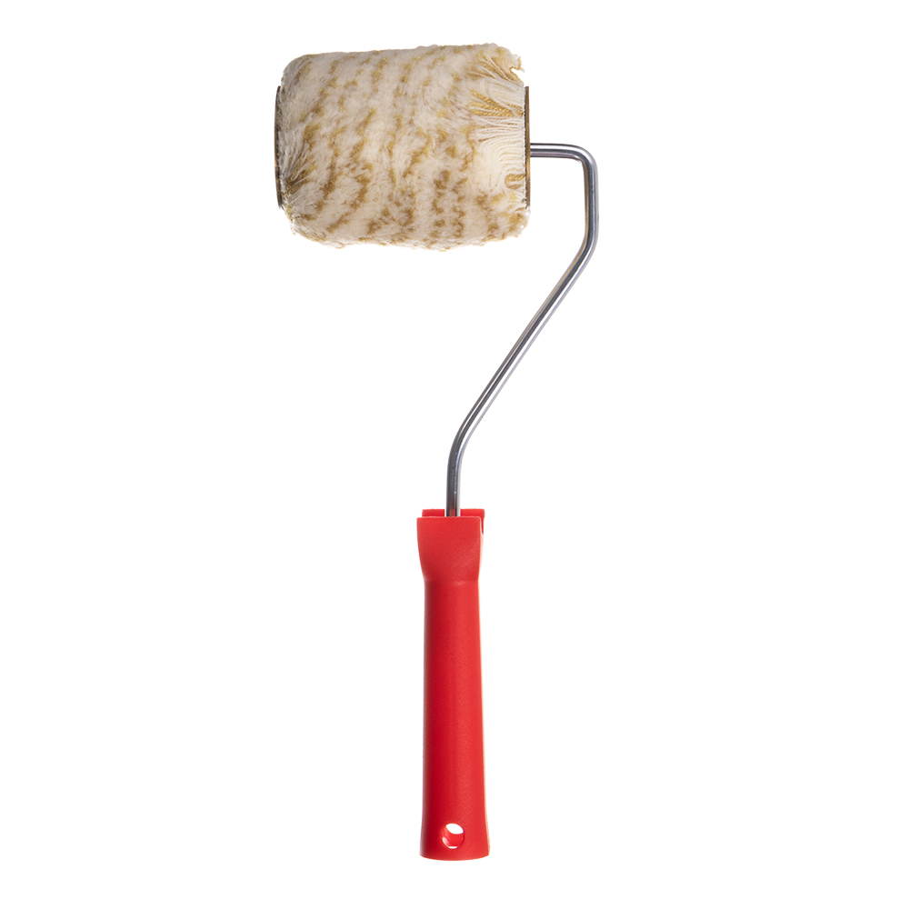 Валик полиамид 90 мм стержень 8 мм d45 мм ворс 20 мм для водной и алкидной основы с ручкой Beorol Gold Exclusive