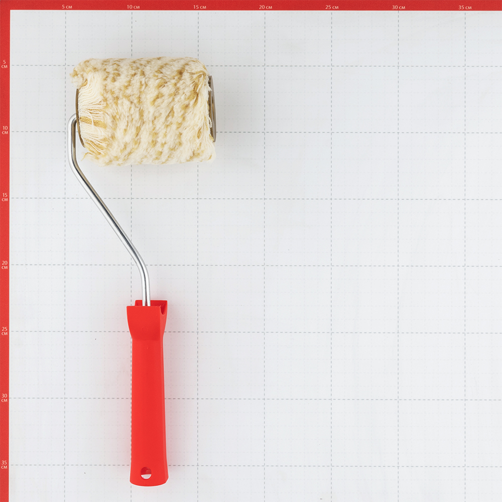 Валик полиамид 90 мм стержень 8 мм d45 мм ворс 20 мм для водной и алкидной основы с ручкой Beorol Gold Exclusive