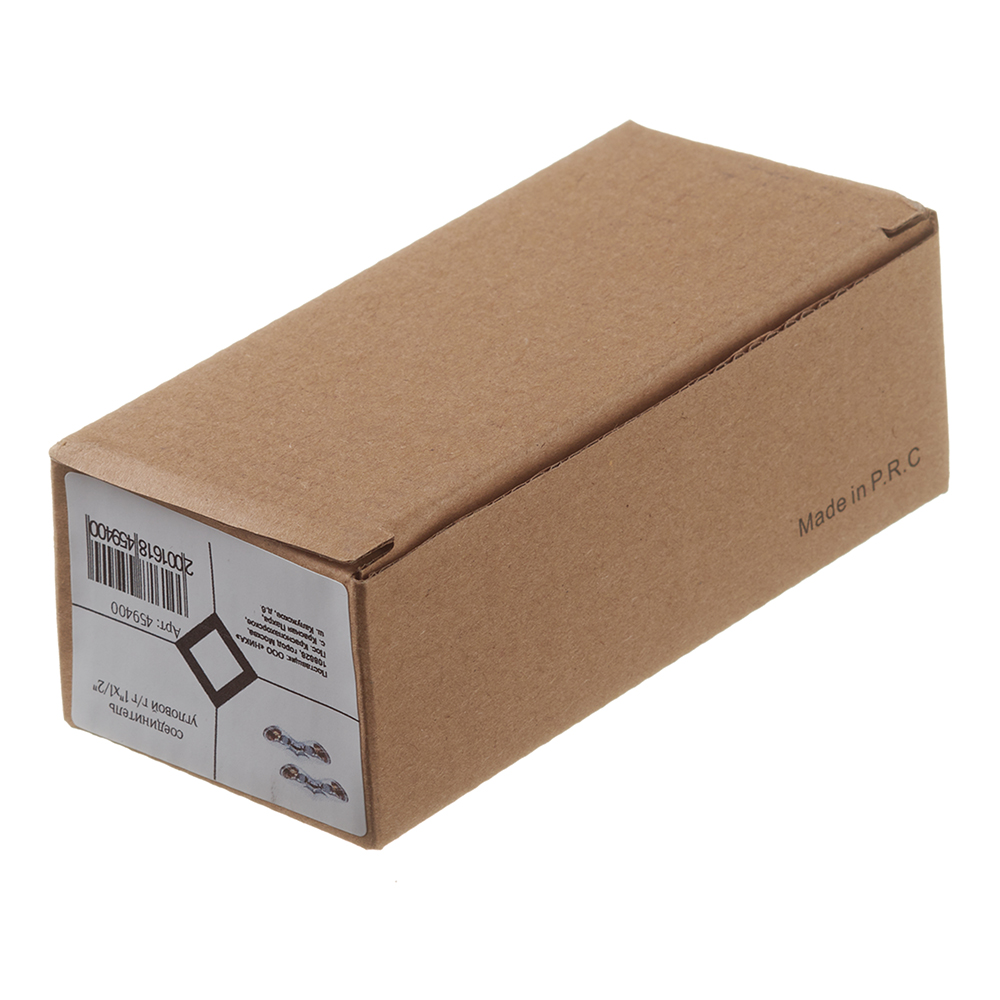 Соединитель угловой для полотенцесушителя 1 ВР(г) х 1/2 ВР(г) хром