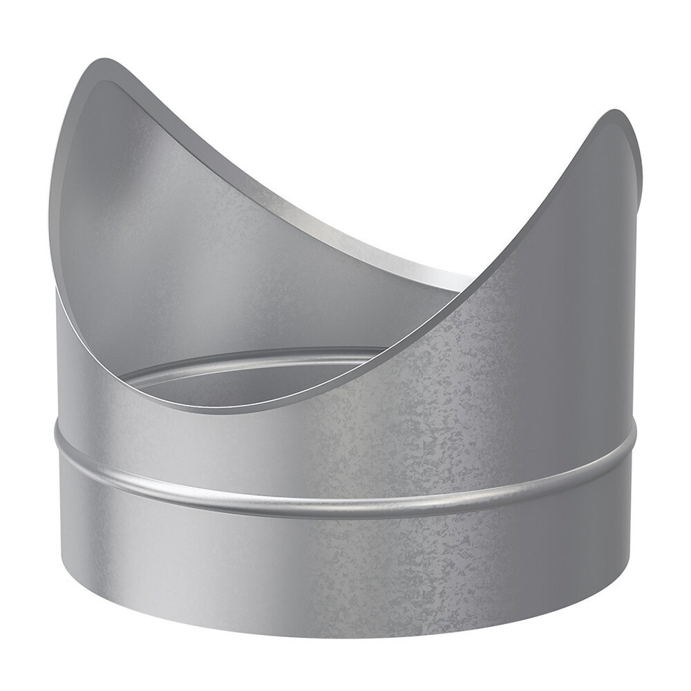 Врезка для круглых воздуховодов d250х250 мм оцинкованная