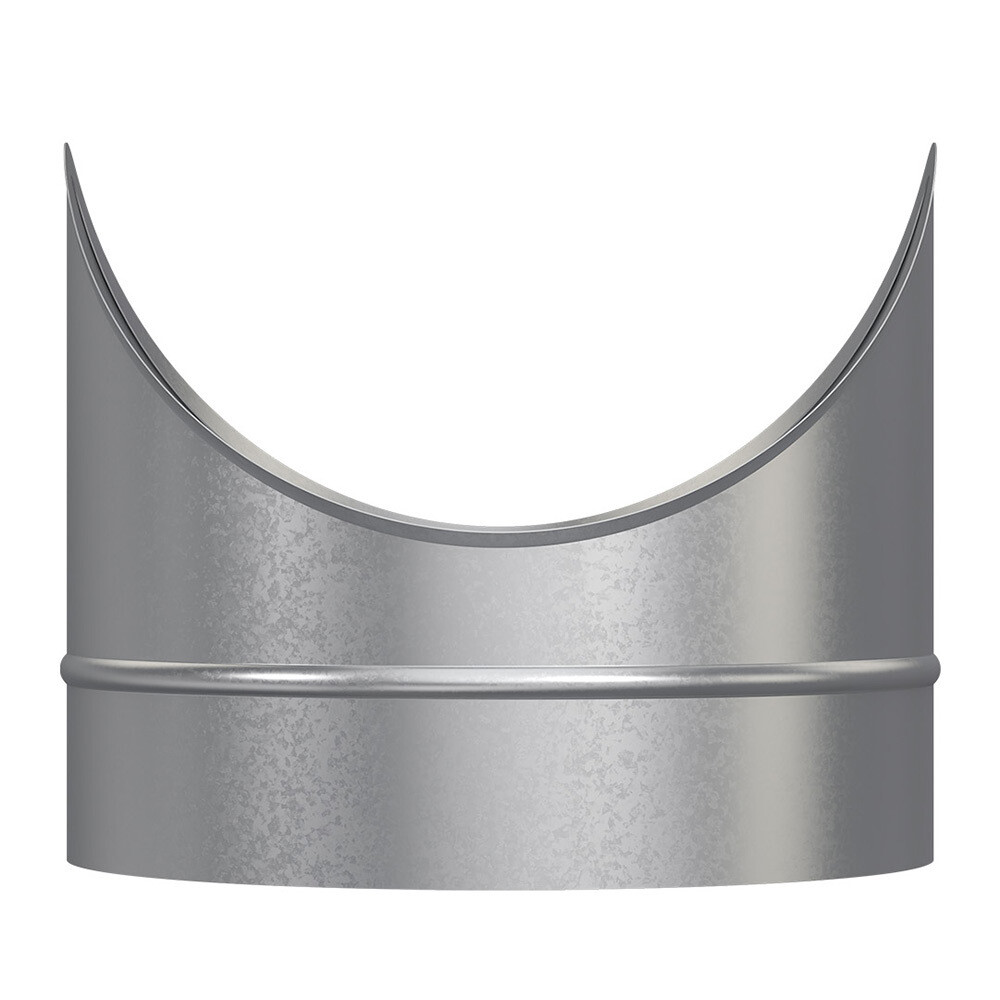 Врезка для круглых воздуховодов d250х250 мм оцинкованная