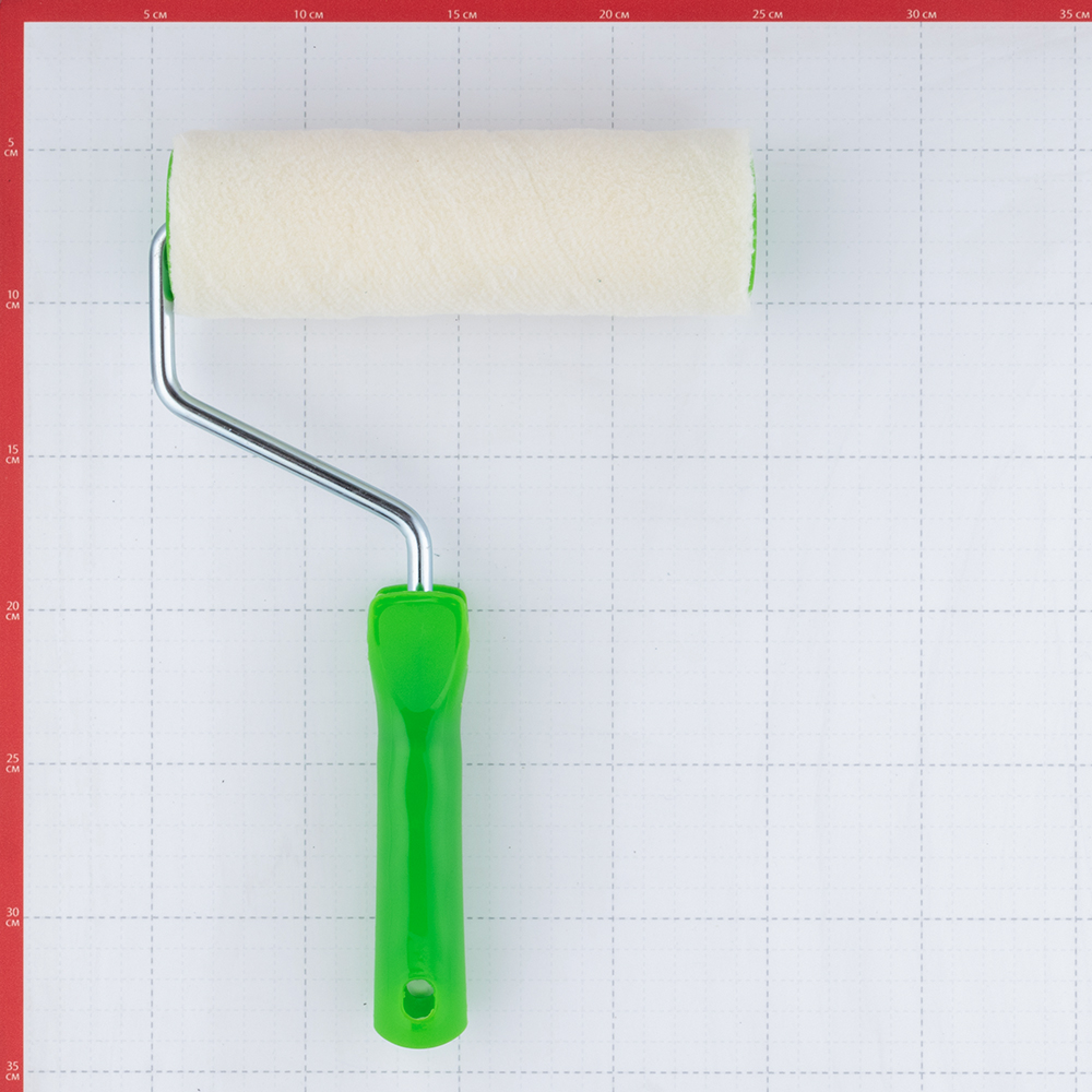 Валик велюр 180 мм стержень 8 мм d50 мм ворс 4 мм для алкидной основы с ручкой Wenzo Siena