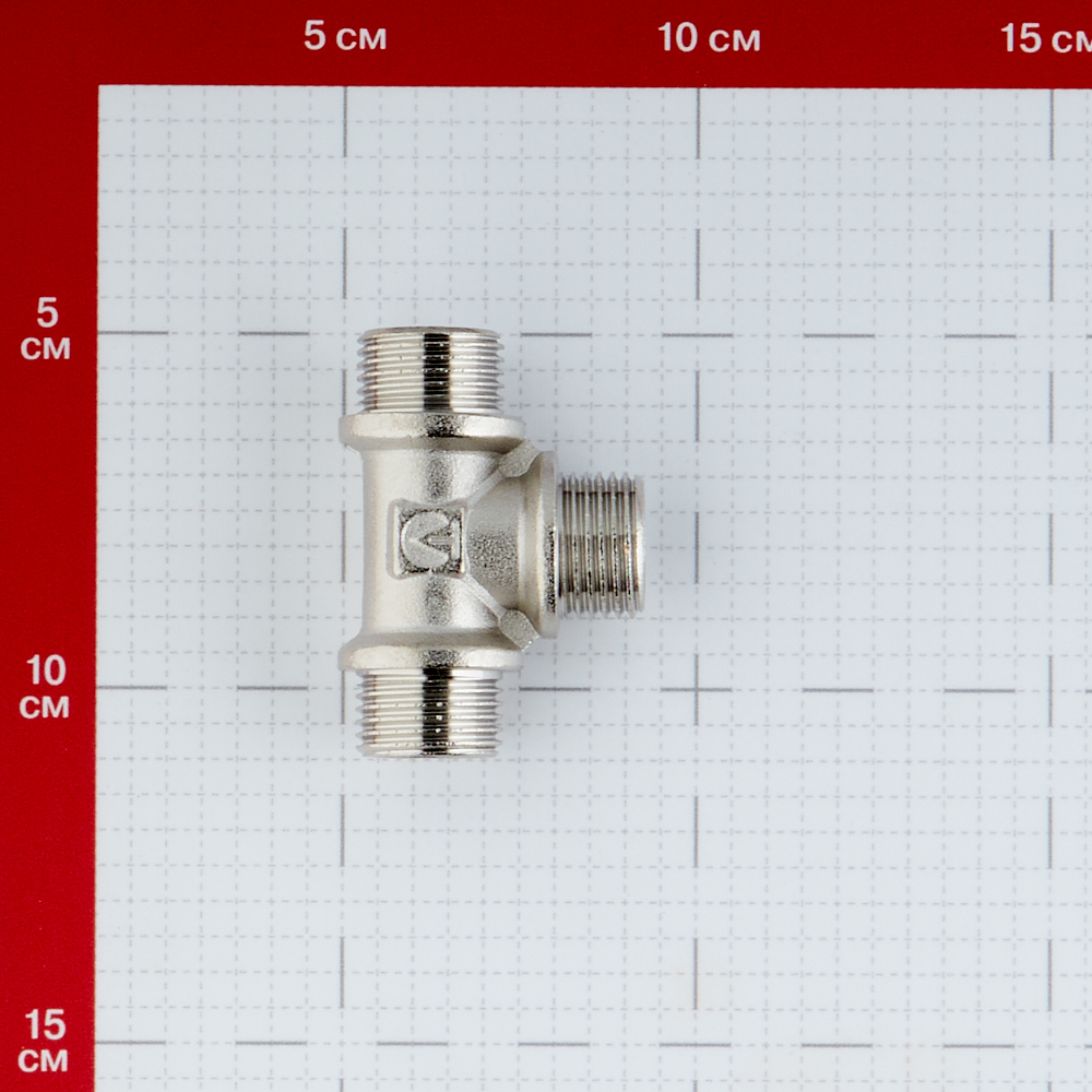Тройник Valtec 1/2 НР(ш) х 1/2 НР(ш) х 1/2 НР(ш) латунный (VTr.131.N.0004)